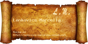 Lenkovics Marcella névjegykártya